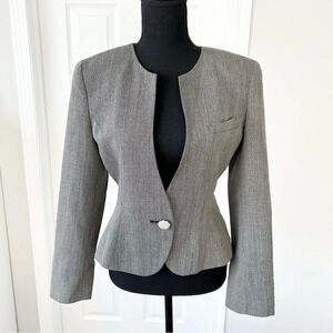 Korea Emoda  Wool Blend Fit Flare Blazer